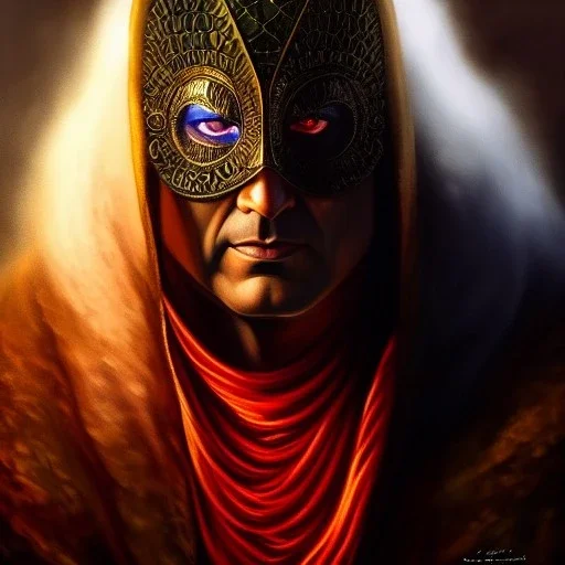 Ultra detailed fullbody Portrait in oil on canvas of Sandman Villain ,extremely detailed digital painting, extremely detailed face,crystal clear Big Glowing red eyes, mystical colors ,perfectly centered image, perfect composition, rim light, beautiful lighting, 8k, stunning scene, raytracing, anatomically correct, in the style of robert e howard and Ken Kelley and Ohrai Noriyoshi and Simon Bisley and tomzj1