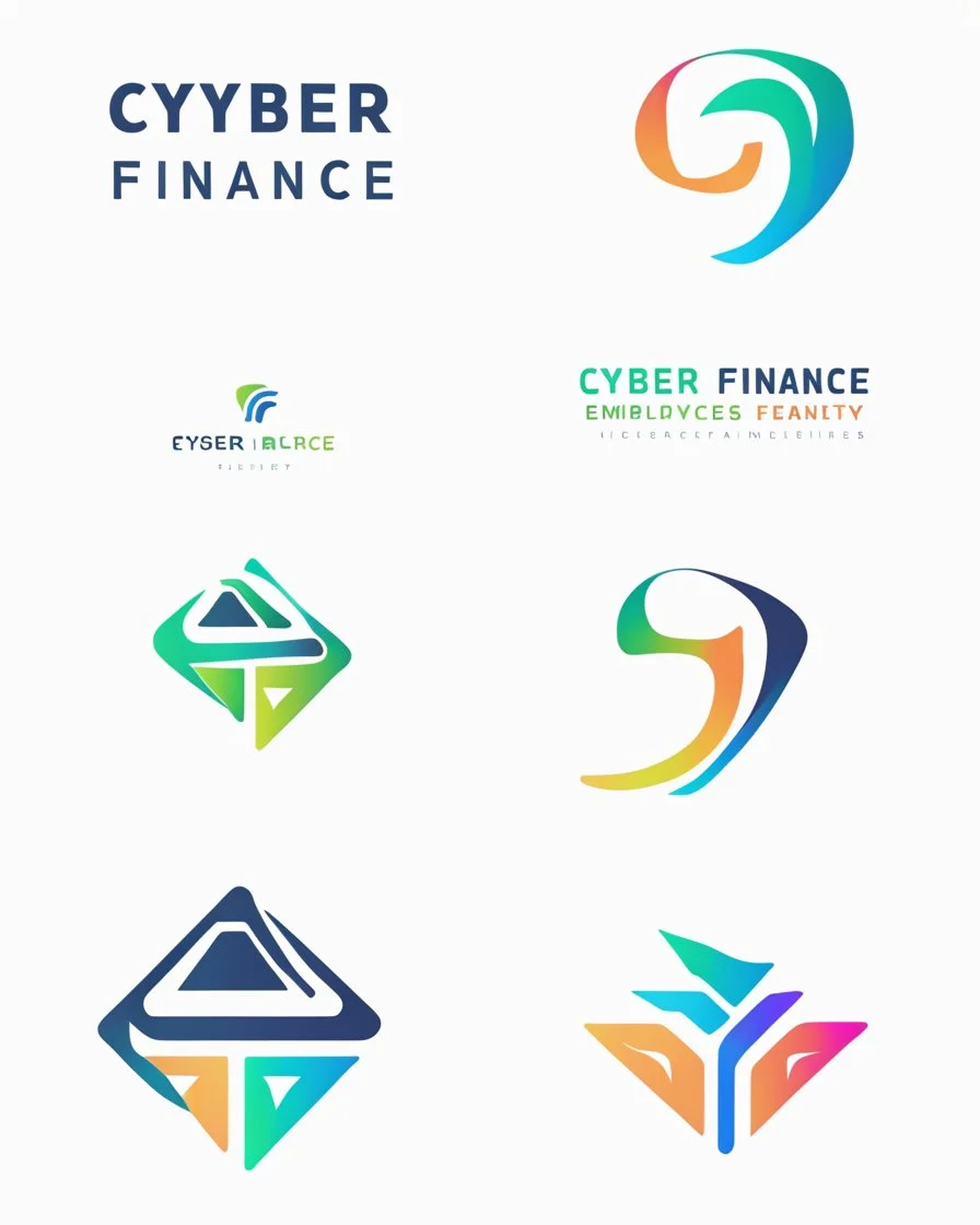 Cyber Finance logo Simple, easy and beautiful logo