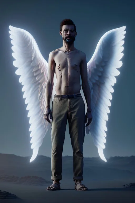 lovecraftian angel human with wings