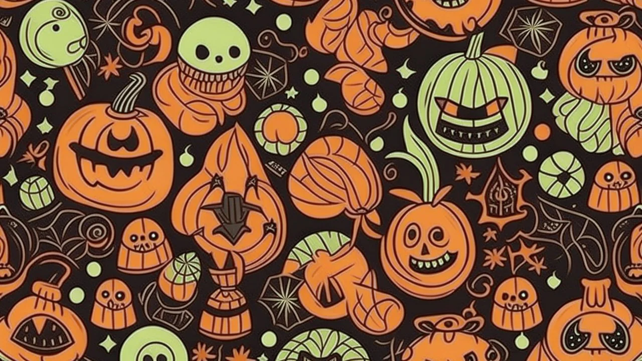 Halloween seamless pattern