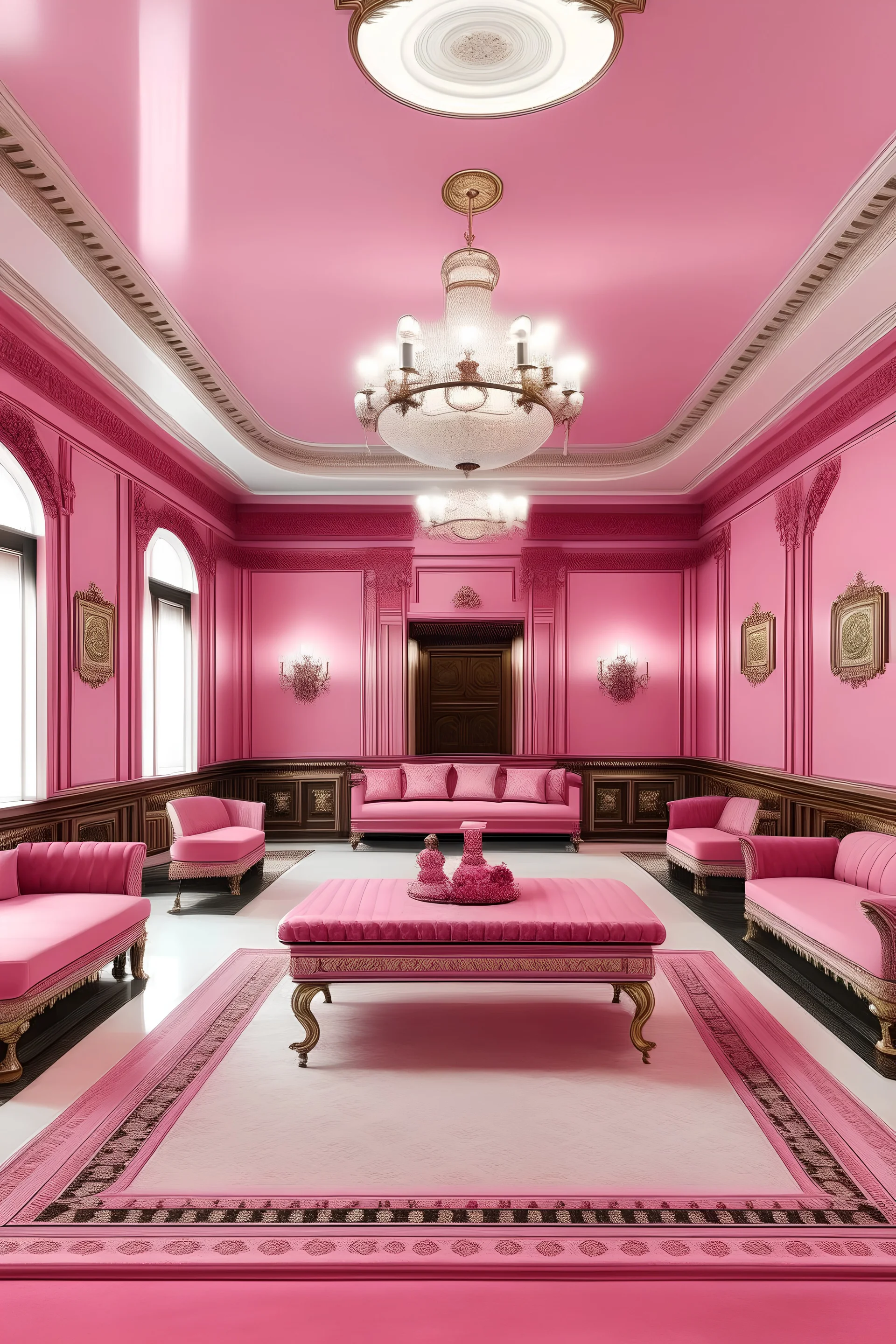 Istana megah klasik pinki