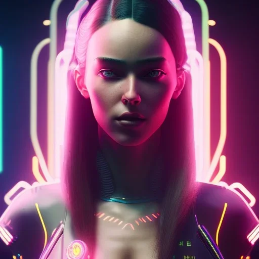 cyberpunk girl,cyberpunk 2077, ultra realistic,shiny, smooth, studio quality, octane render, Surrealism, Triadic colour scheme,glow-stick, ambient lighting,nightclub lighting, polaroid, 100mm