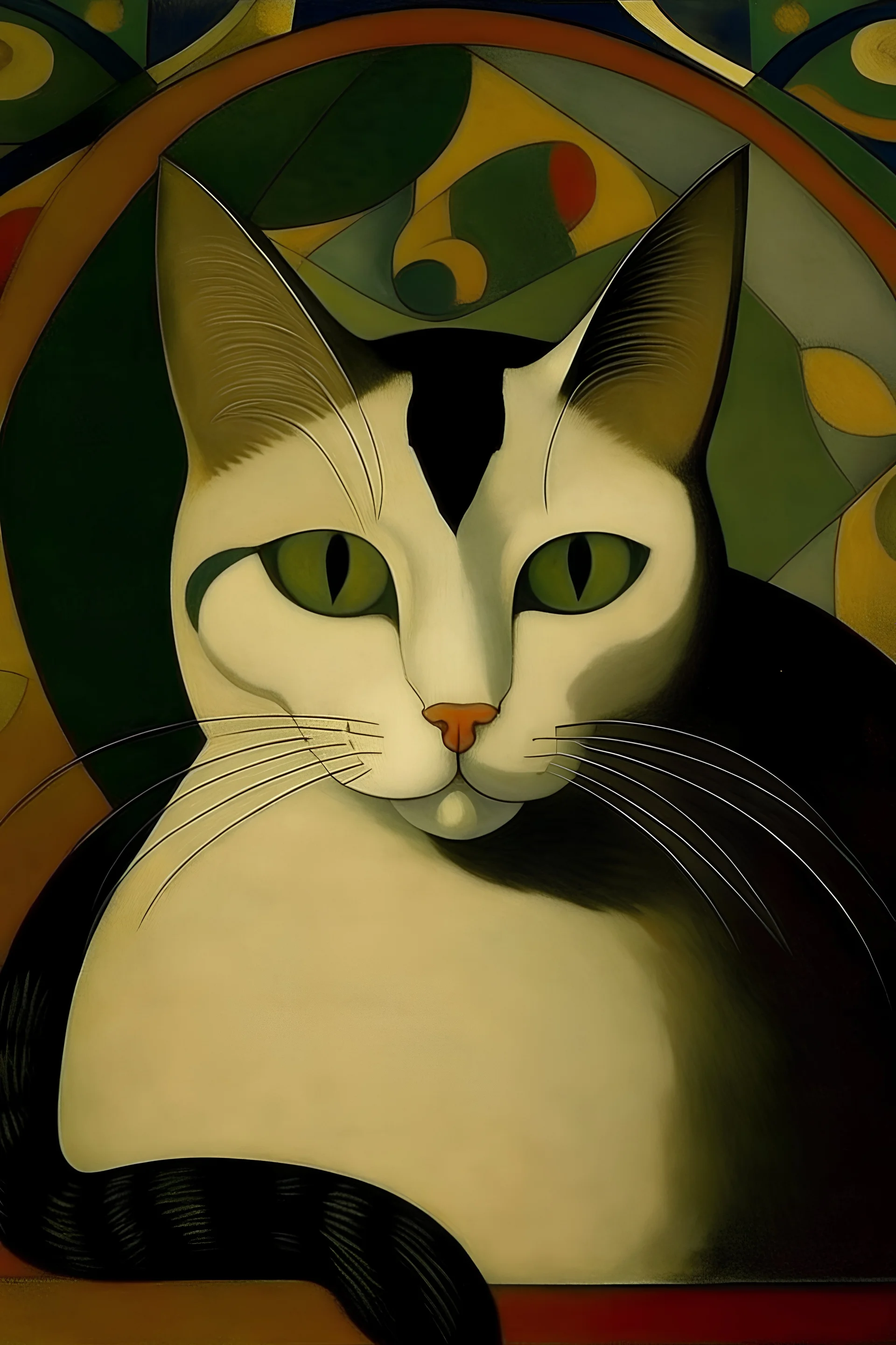 Retrato de un gato por Diego Rivera