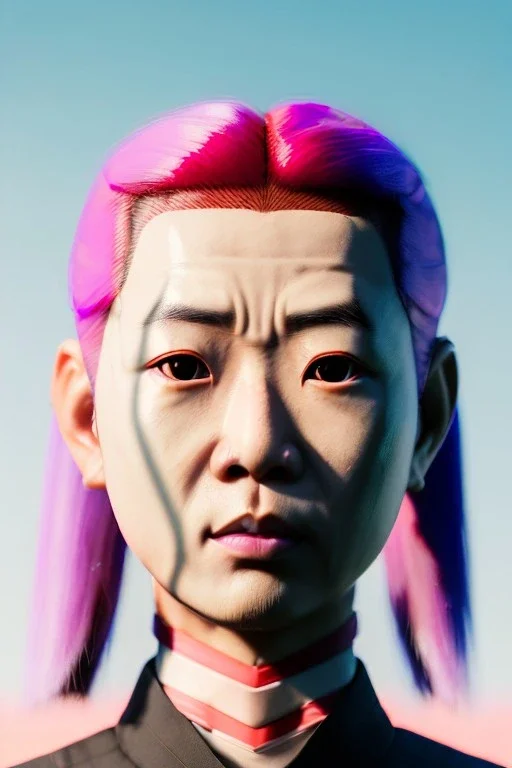 portrait, Asian cyborg woman, samurai warrior :: symmetry photography, cyberpunk style, pink hair, wires conveying, perfect eyes, samurai helmet, tiger mask, black samurai army, katana, japanese traditional ornaments, pink, white, black, glow eyes, cinematic, Ultra realistic, dark scene, soft color, highly detailed, unreal engine 5, RTX, ultra detail, 3d, finely drawn, high definition.