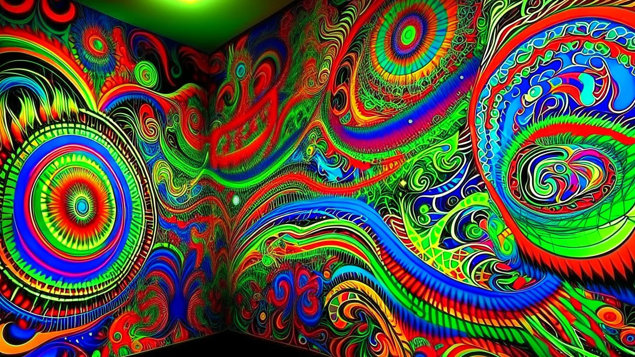 Wall art. Psychedelic