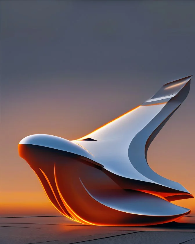 Museo estilo Zaha Hadid hiperrealista 8k