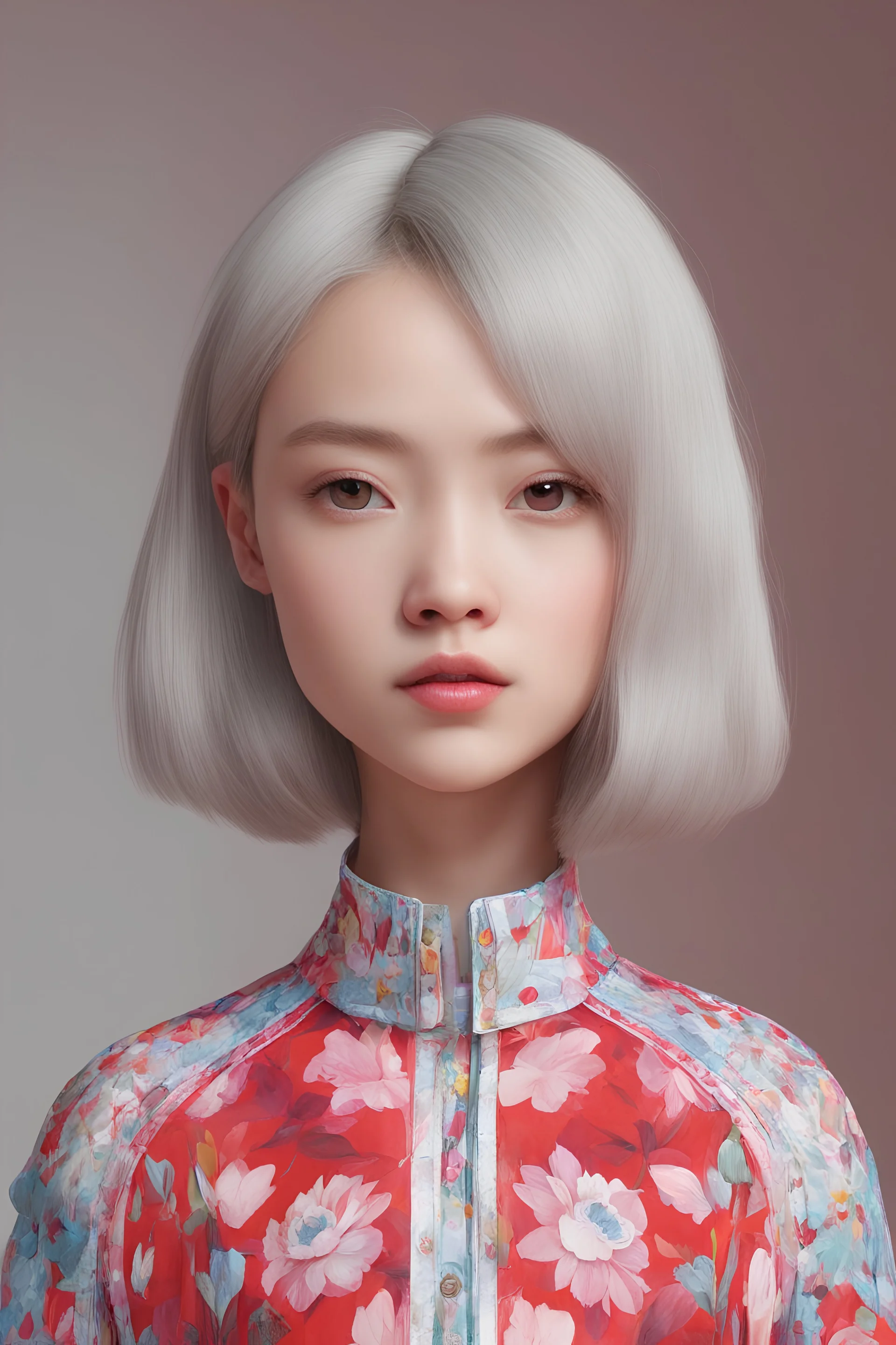 a cartoon character is shown, in the style of yanjun cheng, 8k 3d, olivia locher, cranberrycore, post-internet aesthetics, jun kaneko, mirror