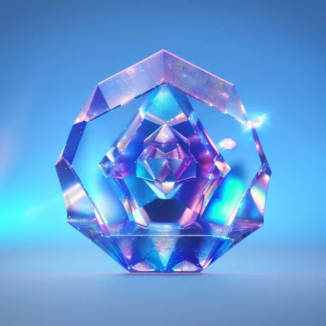 transparent crystal rose, crystallized,Holographic Simulation,elemental overflowing,raw sapphire with labradorite impurity, iridescent prismatic refraction, product studio shot, cinema lighting, cinema 4d, octane render, 3d render, incrate detailed,fantasy art, photo realistic, shinening light,moonstone crystal bird, iresendent, shine, epic