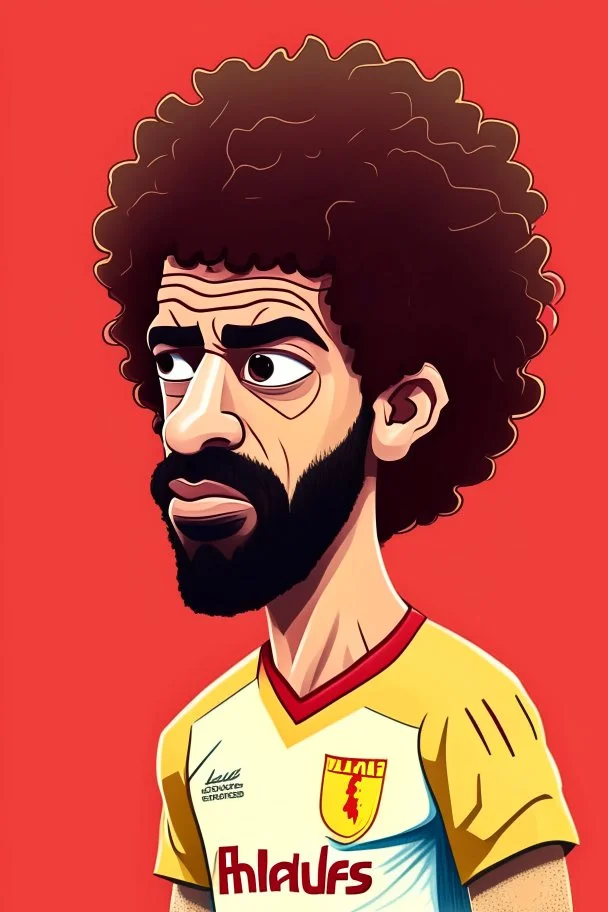 mo salah player cartoon 2d