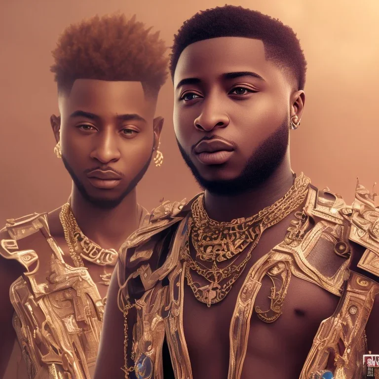 Nigeria singer davido as kilmonger, realistic, futuristic, heroic, 8k resolution, cinematic 4d