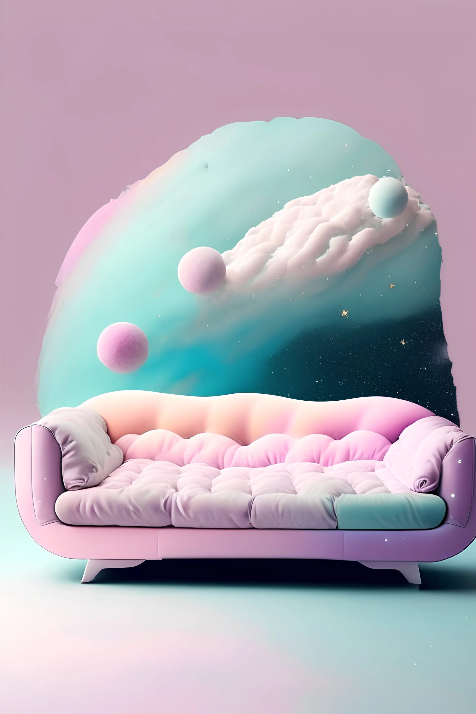 Space pastel sofa