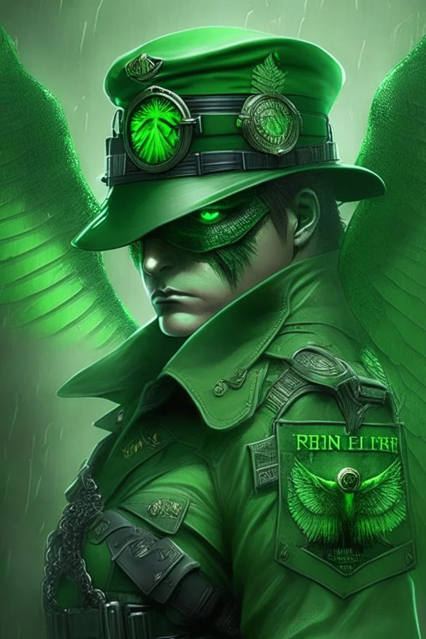 green and kaki nephilim watcher super cop