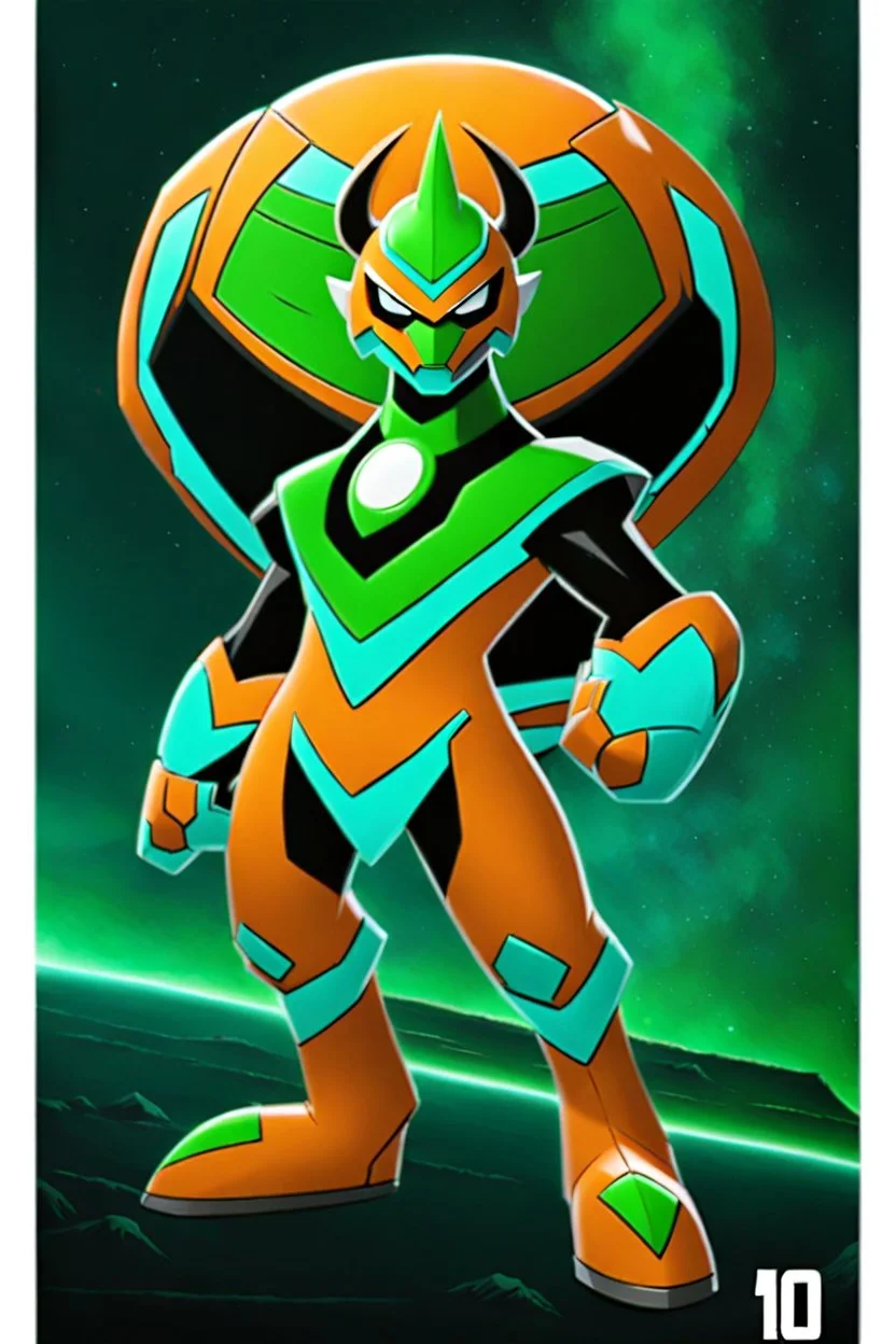 A new space creature from Ben 10 cartoon. Strong and graceful body made of ..metal Johar