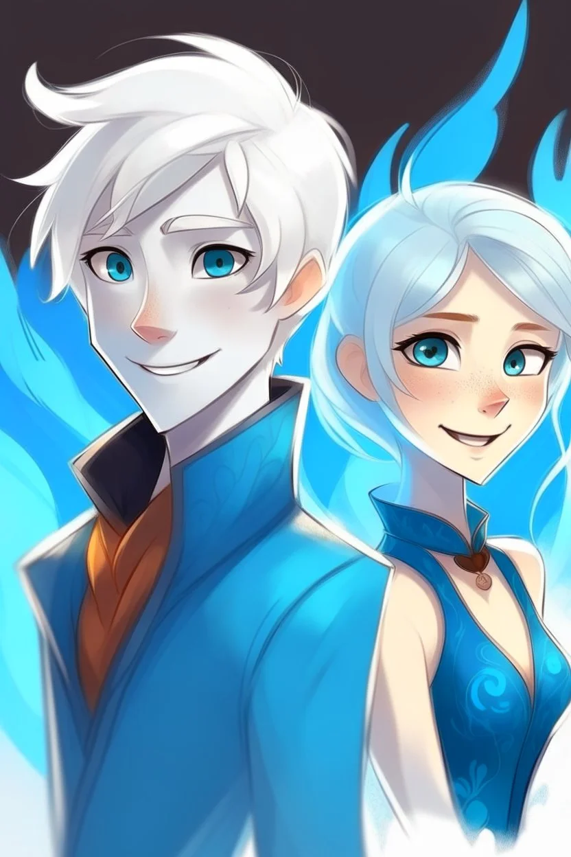 Jack Frost and Elsa