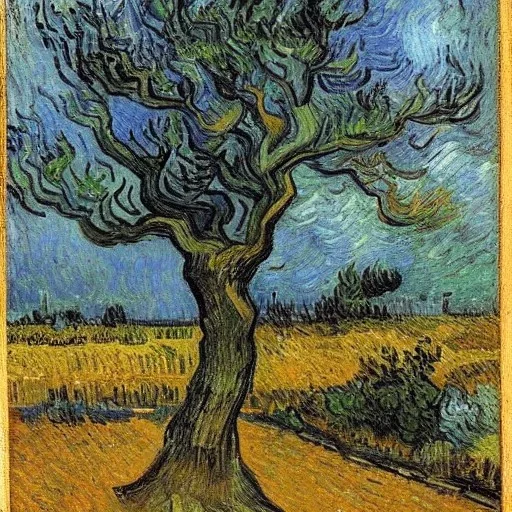 Street tree by van gogh