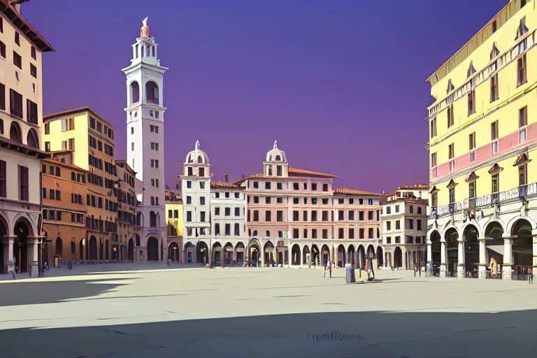 Piazza navona with tree on hill ,Vignola classicism ,palladio,uphill road building ,Various colourful city,A beautiful,liveable street with beautiful Human scaled,mid raise building,green building,plants,tree,stairs,detailed facades,Eye level,hyperrealistic,photorealistic,4k,