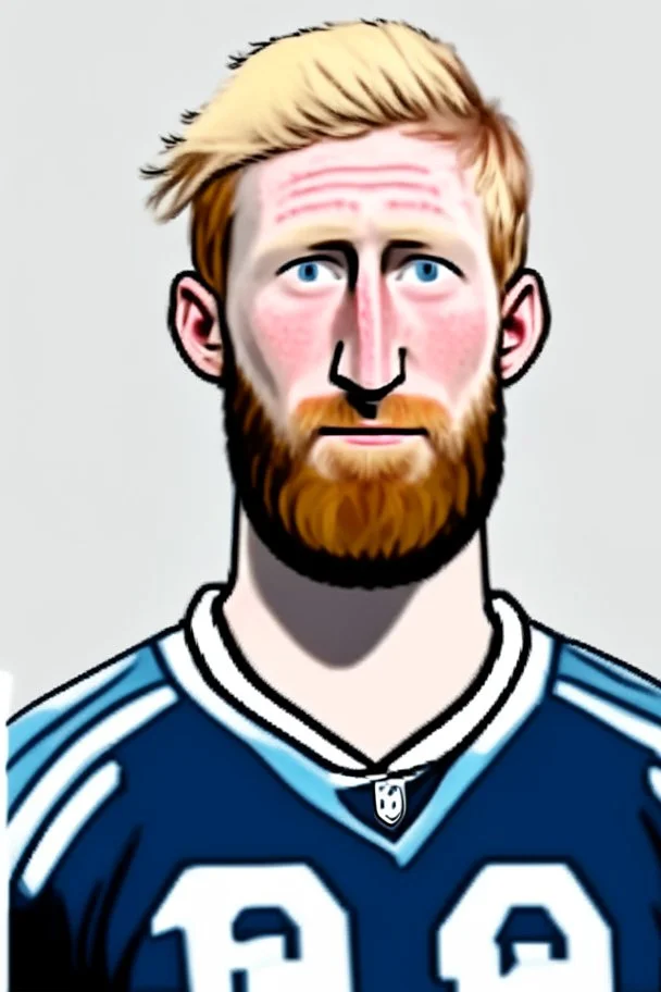 Tim Ream American football player .cartoon 2d