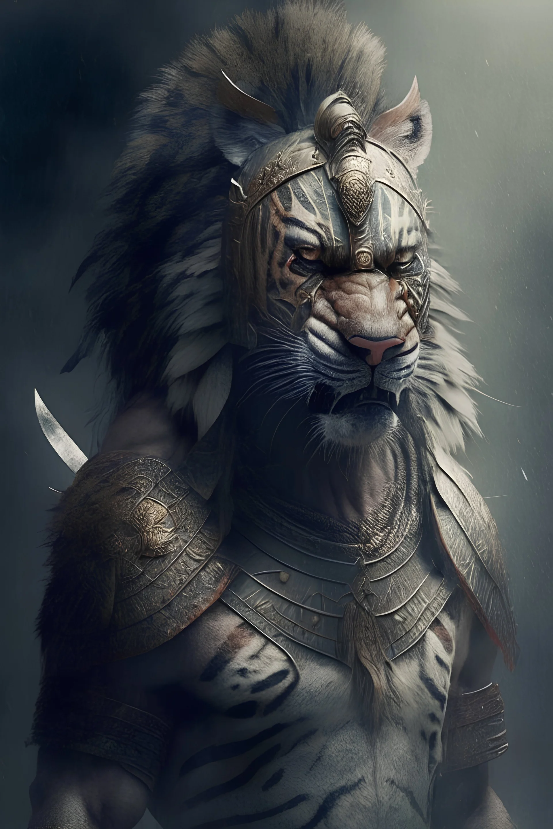 A warrior in the form of an animal