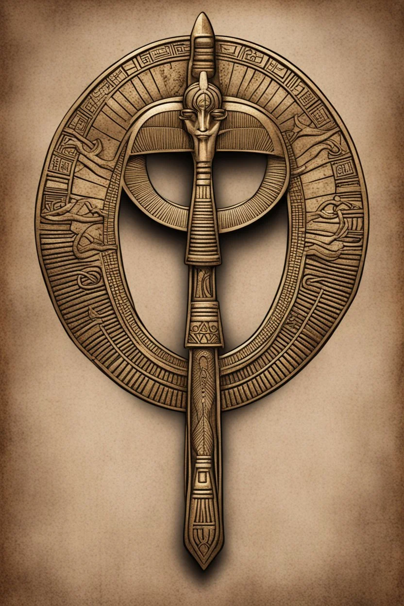 egyptian mythologic ankh design