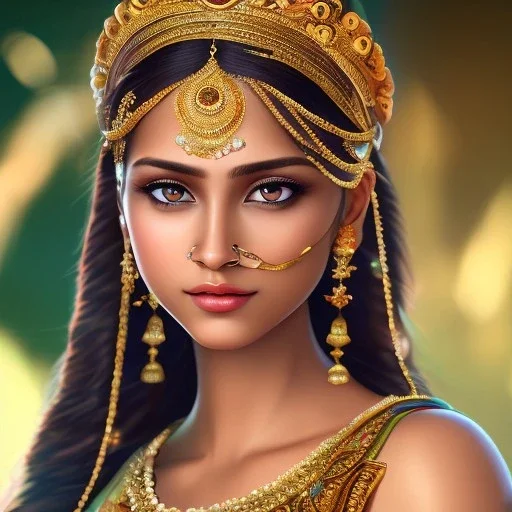 beautiful transparent smooth realistic indian girl in the jungle, indian temple, extremely sharp detail, finely tuned detail, ultra high definition, 8k, unreal engine 5, ultra sharp focus, accurate hands