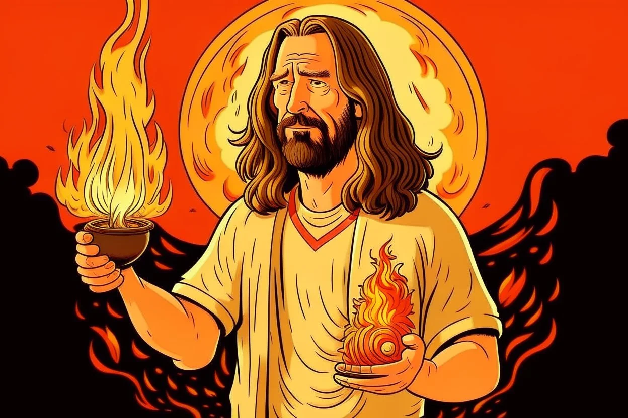 jesus from the big lebowski firestarter cartoon