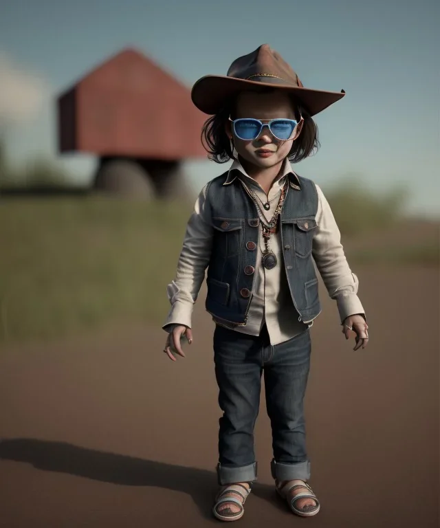 Johnny Depp toddler, full body, shoe, car, dramatic lighting, hyper realistic