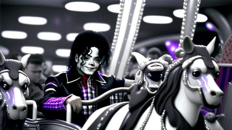 michael jackson at chuck e cheese riding the kiddie carousel