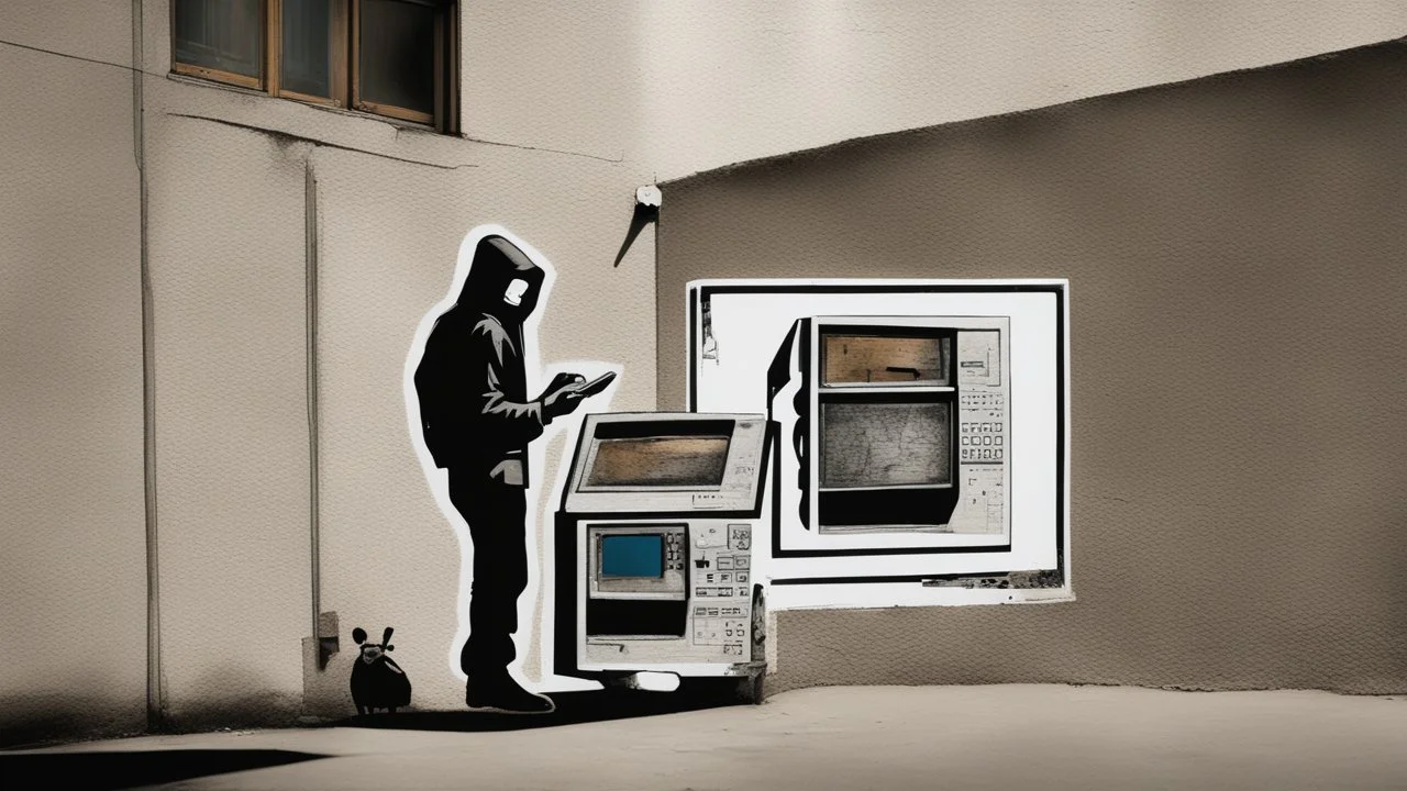 hacker by banksy