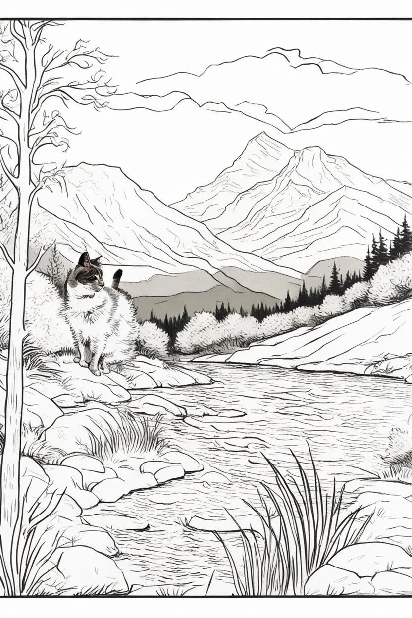 Portrait of a cat by Van Gogh