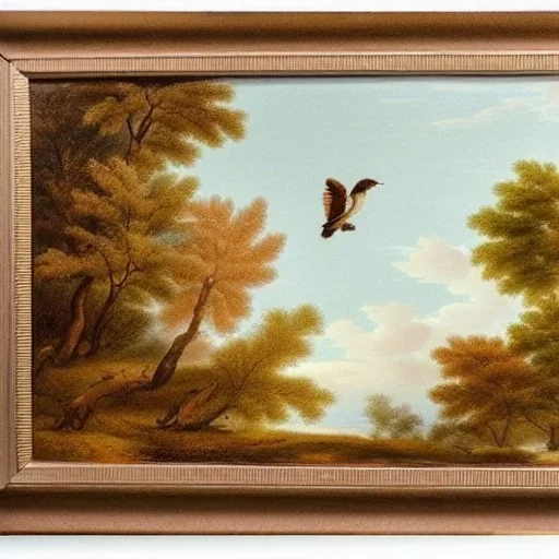 some pastel colors with brown color cream color themed trees with birds PIERRE JOSEPH REDOUTÉ