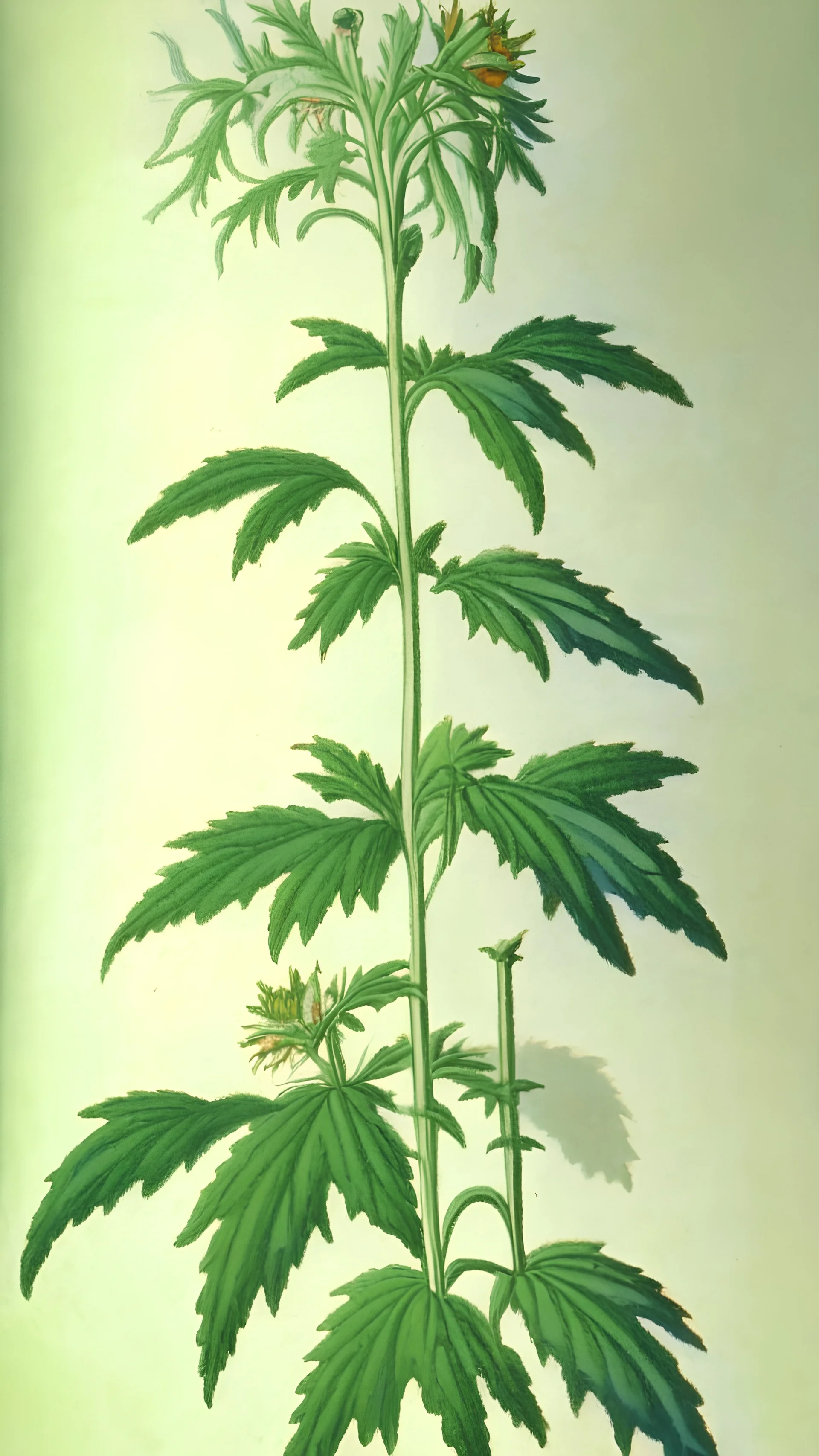 painting of english holy plant