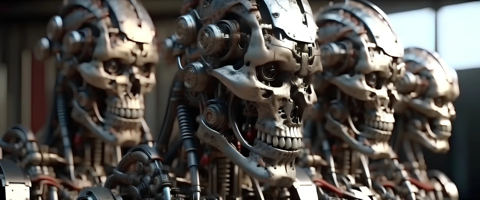 4K. REALISTIC FULL DETAILS. groupe de hardrock composés de terminators