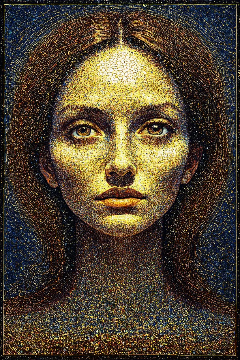 D I S S I P A T I O N is a form of self-sacrifice; neo-surrealistic pointillism; golden ratio