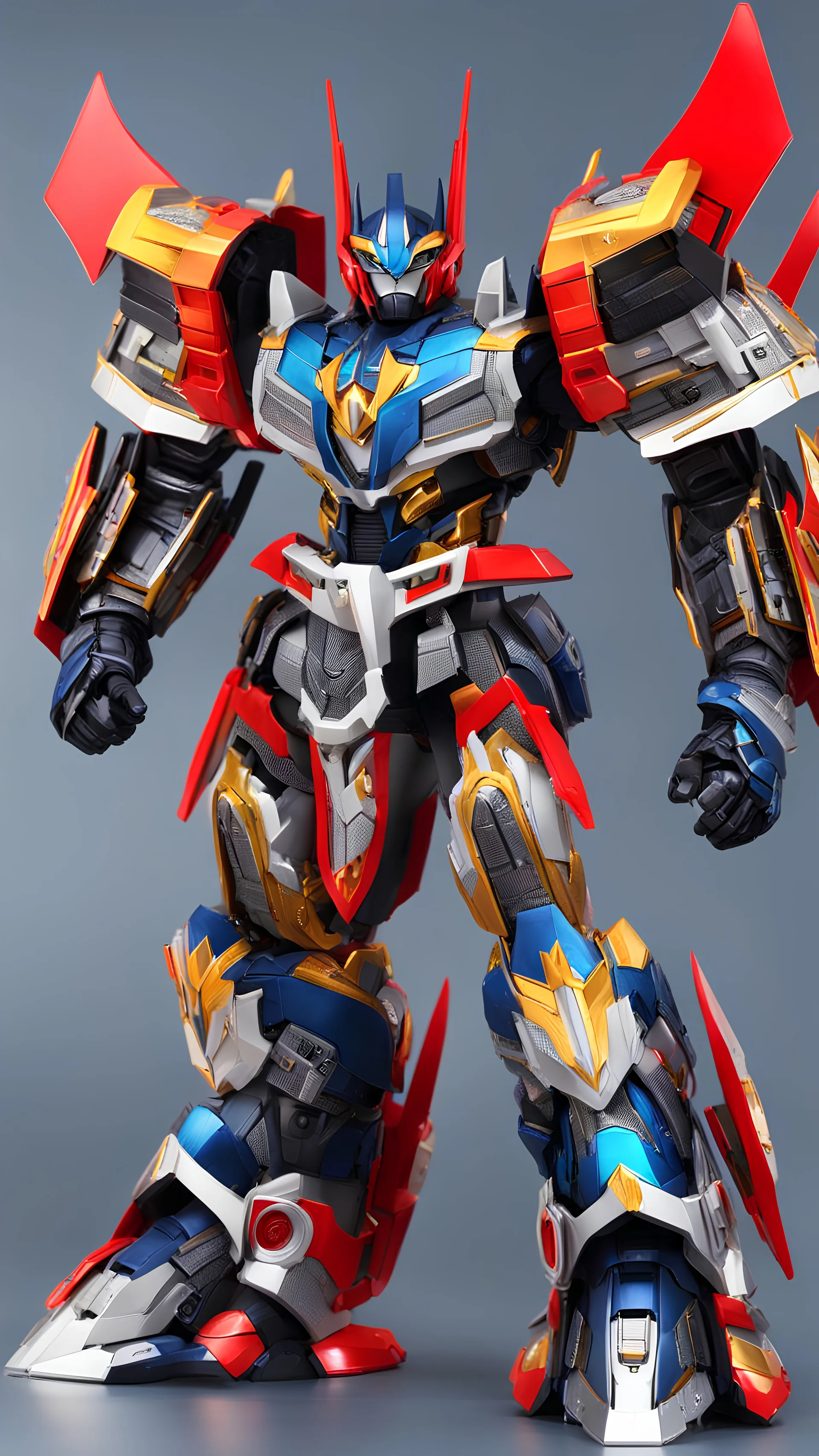 A close picture to cosmic transformers warrior, cosmic galaxy armor intricate details, highly detailed, in dreamshaper finetuned model with dynamic art style witg