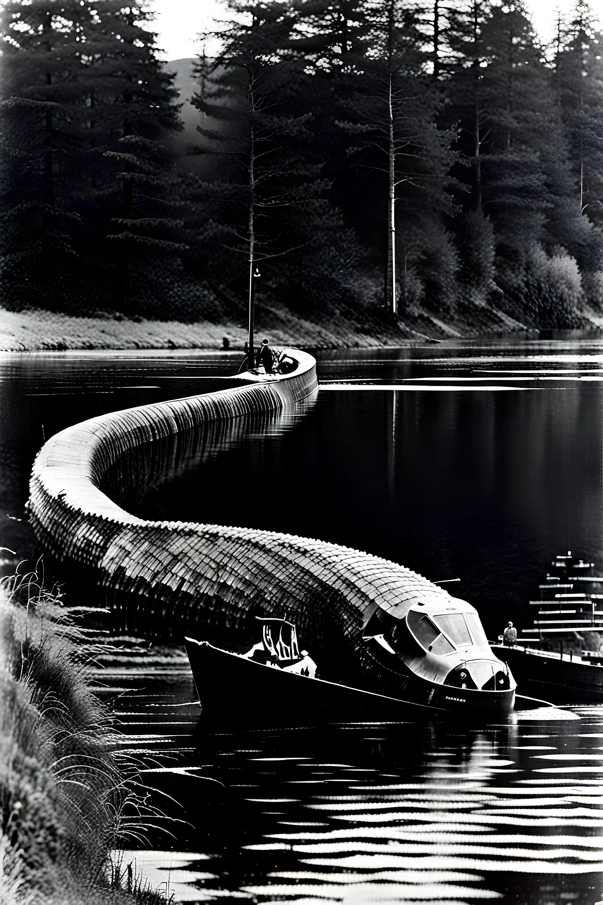 1960s Photograph of the Loch Ness Monster