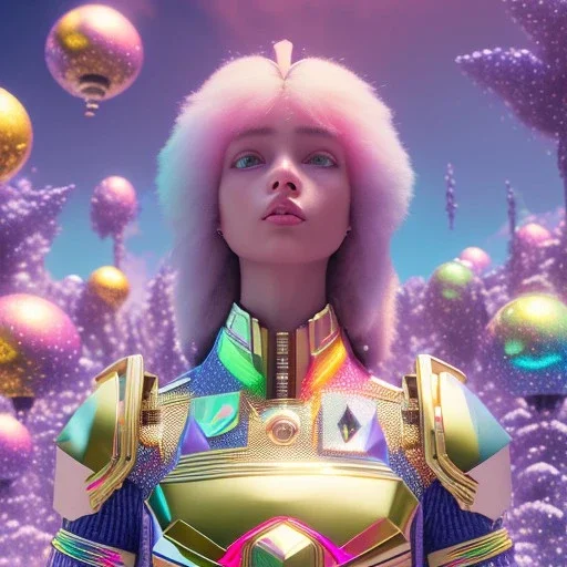 blu and violet landsacape with multicolored crystals falling from the sky, full of details, smooth, bright sunshine，soft light atmosphere, light effect，vaporwave colorful, concept art, smooth, extremely sharp detail, finely tuned detail, ultra high definition, 8 k, unreal engine 5, ultra sharp focus white hairs