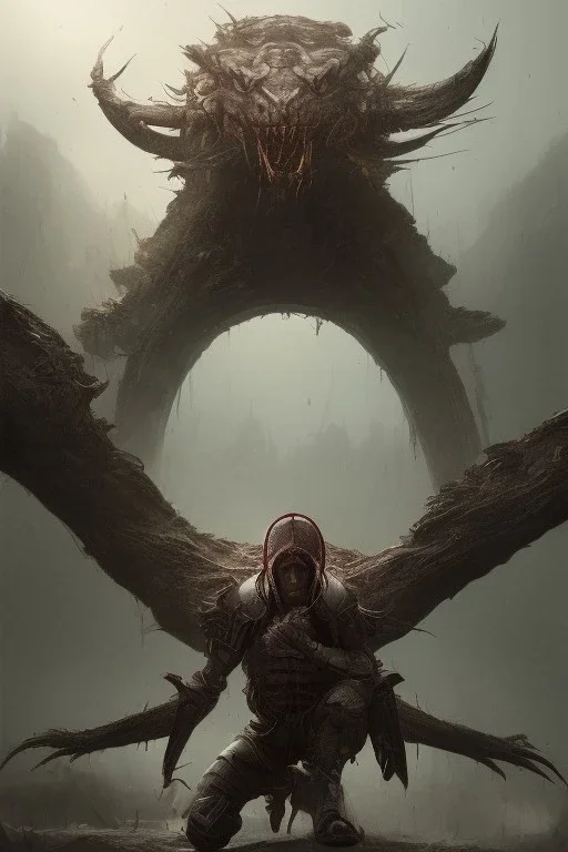 Tiefing assassin character crouching, yellow eyes, dark hair, dark armor, waist up portrait, Demonic tail, hyperrealistic, intricate details, insanely detailed, cityscape background, natural lighting