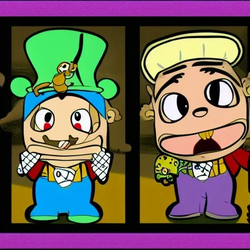 Gangster telatubbies in the art style of telatubbie fun Land from newgrounds