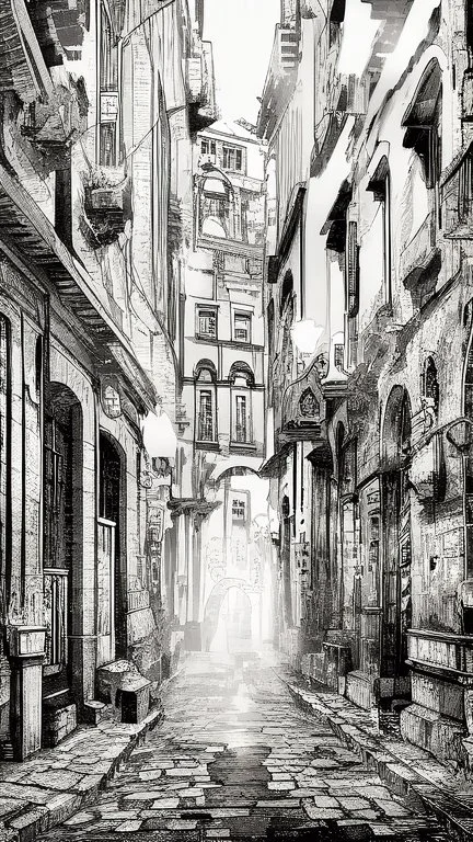 Fine line draw style a guitarist