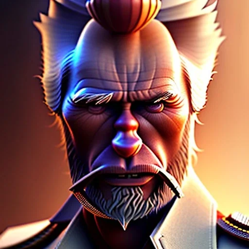 Clash of clans art style of a cute clint eastwood, full body, by mobeius, au naturel, hyper detailed, digital art, trending in artstation, cinematic lighting, studio quality, smooth render, unreal engine 5 rendered, octane rendered, art style by klimt and nixeu and ian sprigger and wlop and krenz cushart