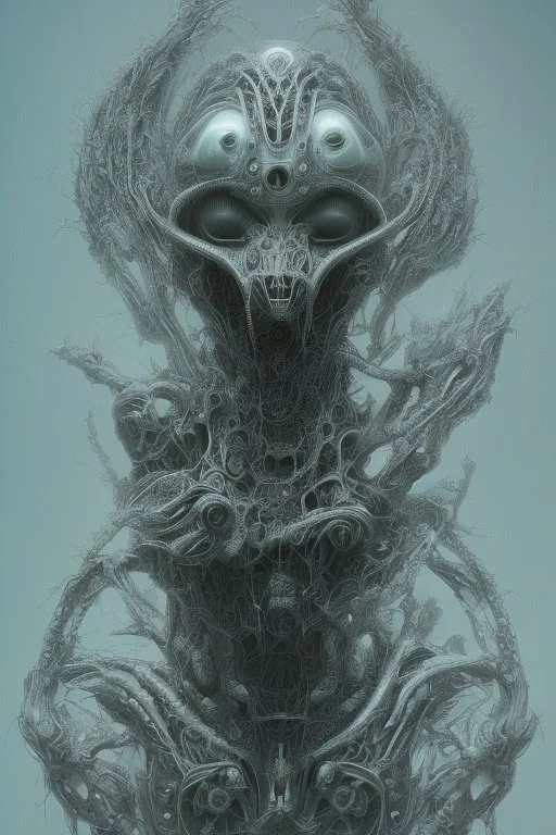 Biomorphic Biomechanical Alien Queen by Giger