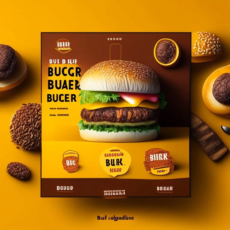 Social Media Design for Burger Restaurant