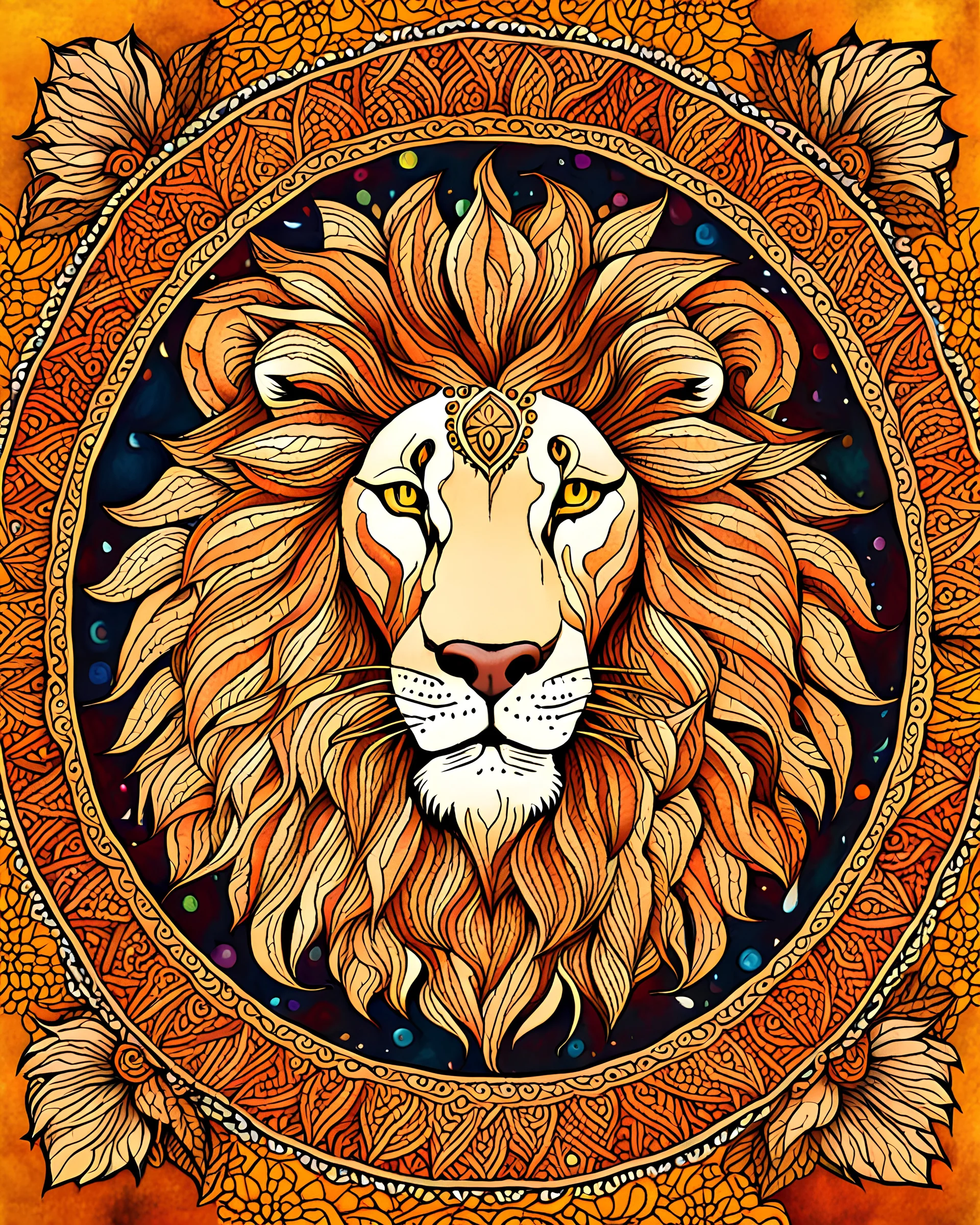 lion mandala