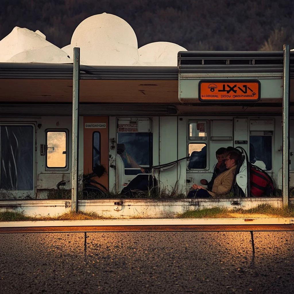 view from inside a moving car . Alvazovsky