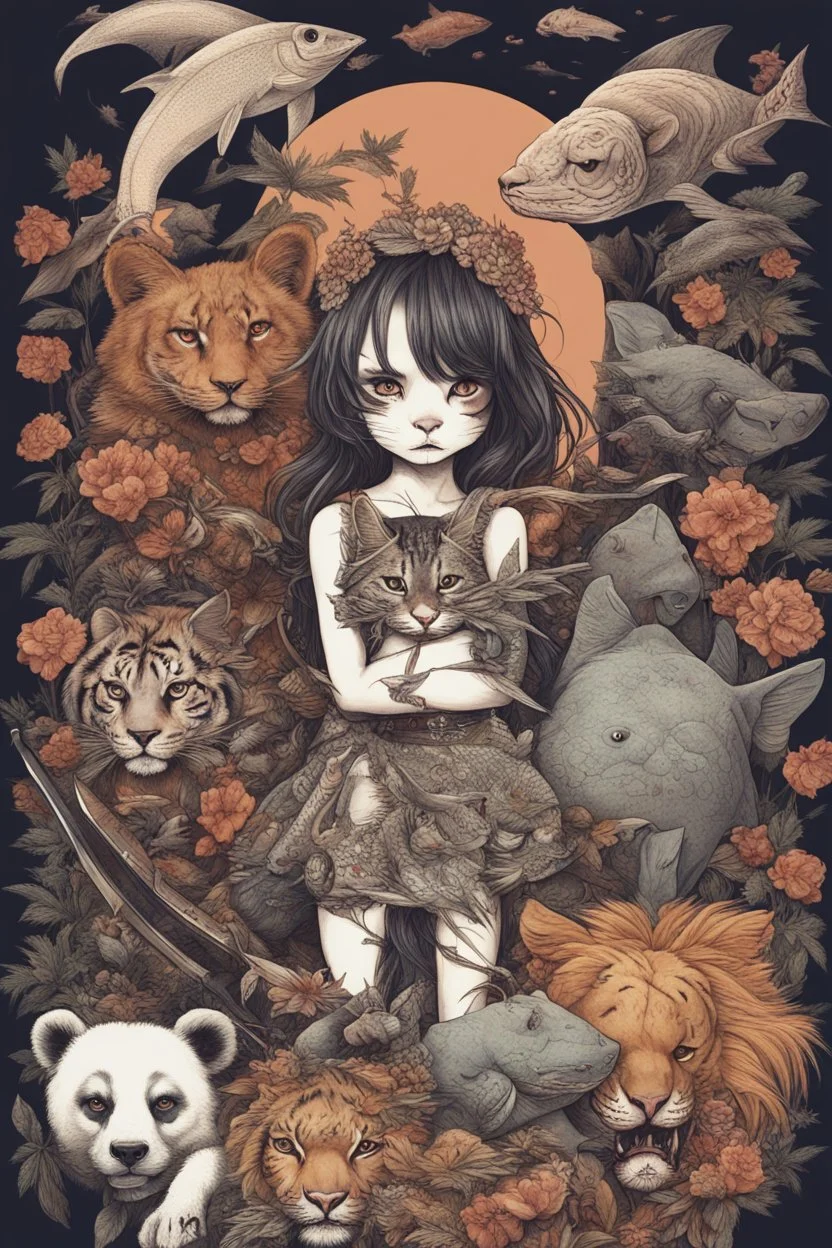 Girl dragon cannabis cat panda tiger dog cheetah lion sword axe bow gun weed ocean moon sun bats fantasy creepy eyes halloween skulls blood sharks whales fish birds