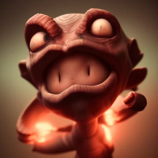 Cute baby video game god of war krotos, axe, mytology, 8k resulation, cinematic lighting, octane render, unreal engine 5