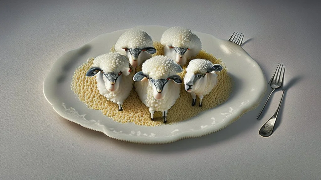 sheep bollocks on a plate