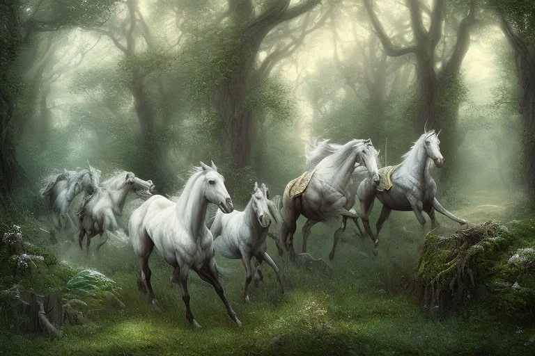 white horse FOREST