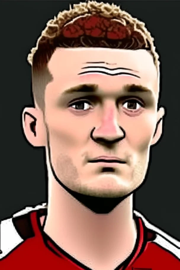 Cole Palmer English football player ,cartoon 2d