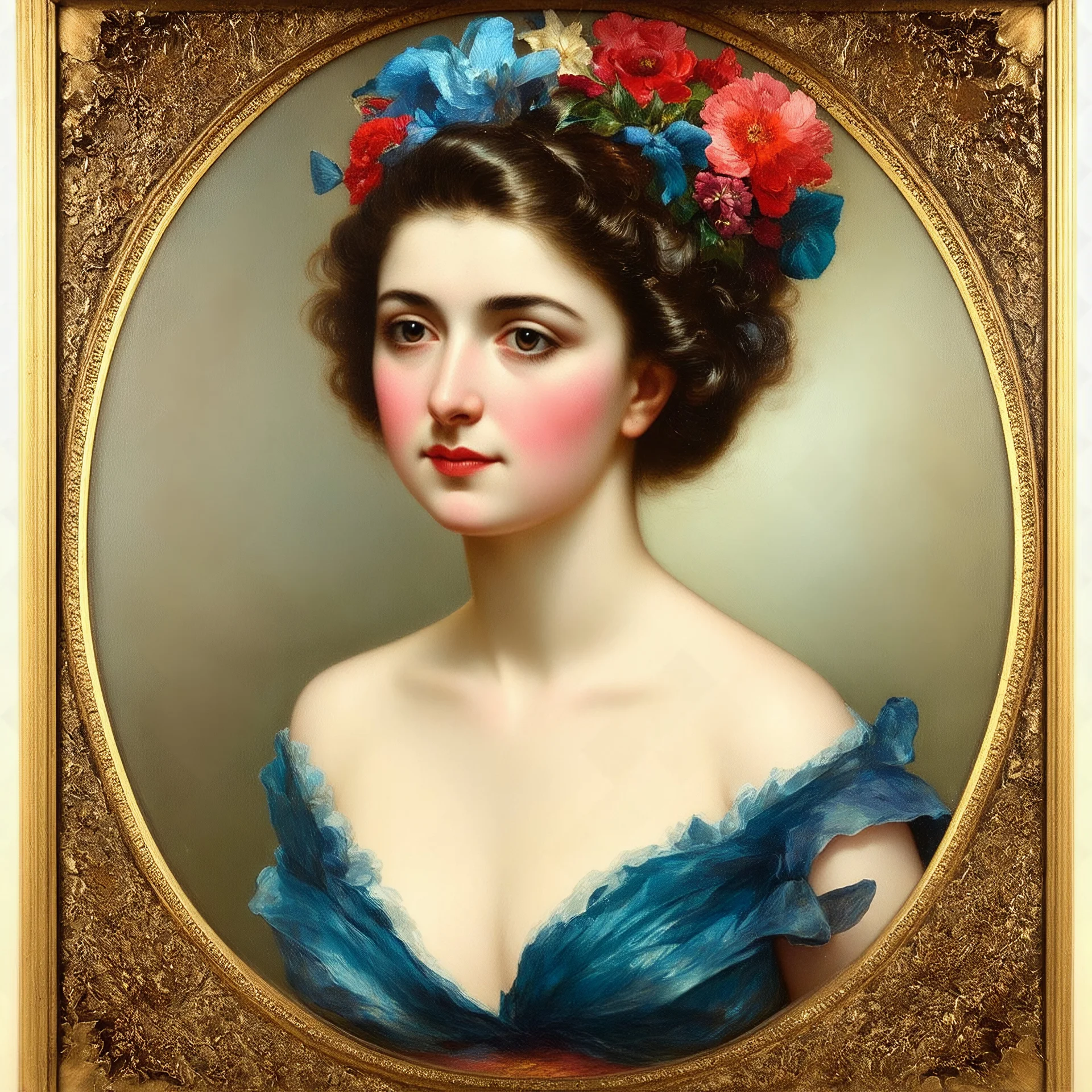 Autchrome portrait of French courtisane CLEO de merode